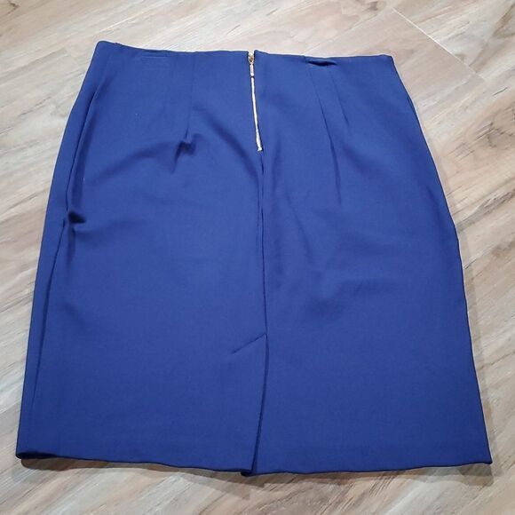 💜Kenar Purple Stretchy Pencil Skirt Size 4 - Picture 2 of 8